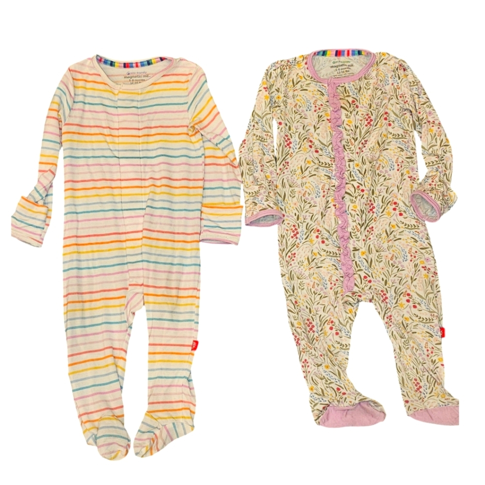 🌙 Magnetic Me Footie Bundle | Set of 2 | Revolutionary Magnetic Closures!